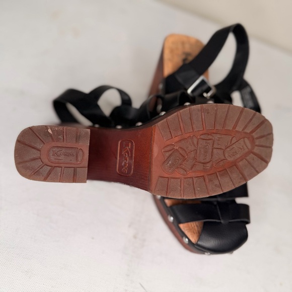 Korks black strappy high heel sandal with stud detail - Picture 7 of 11